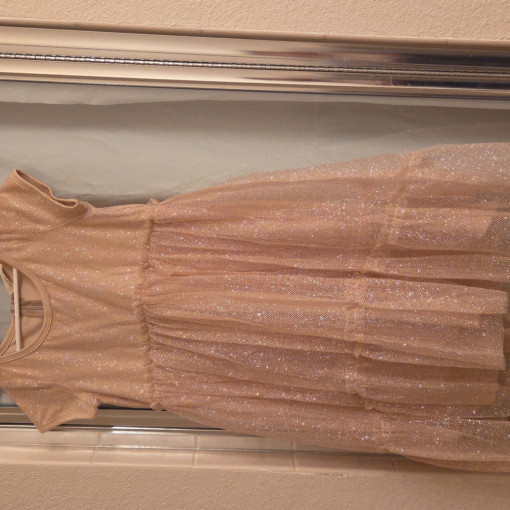 Joyfolie Formal Sparkling Ten/Gold Kids Dress